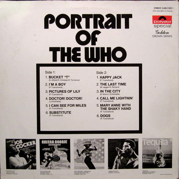 Who, The : Portrait Of The Who (LP,Compilation,Stereo)