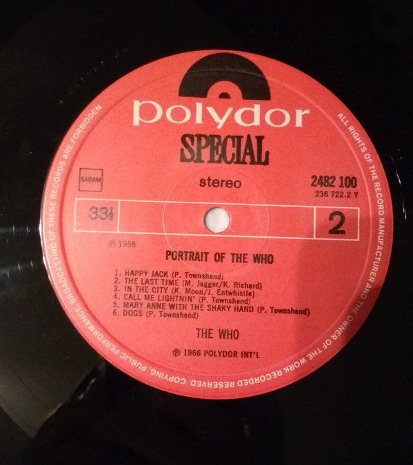 Who, The : Portrait Of The Who (LP,Compilation,Stereo)