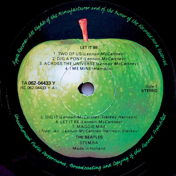 Beatles, The : Let It Be (LP,Album,Reissue)