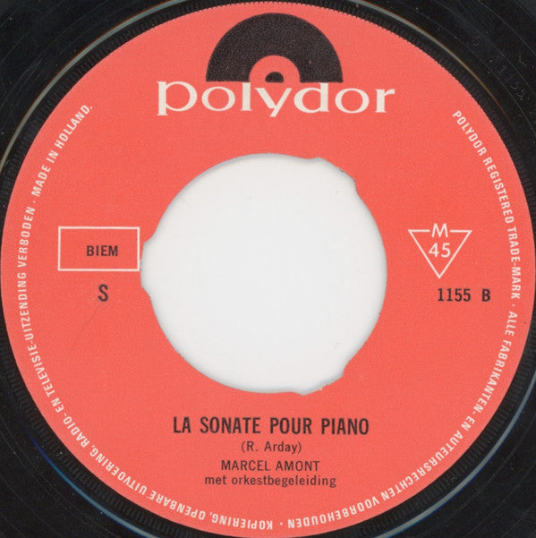 Marcel Amont : Les Nez / La Sonate Pour Piano (7",45 RPM)