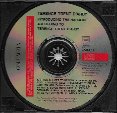 Terence Trent D'Arby : Introducing The Hardline According To Terence Trent D'Arby (Album,Reissue)