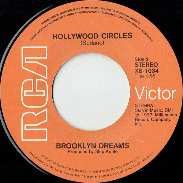 Brooklyn Dreams : Sad Eyes (7",45 RPM,Single)