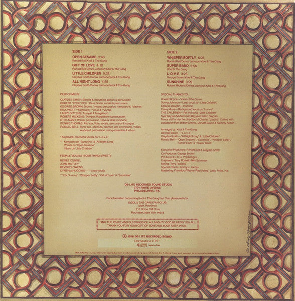 Kool & The Gang : Open Sesame (LP,Album)