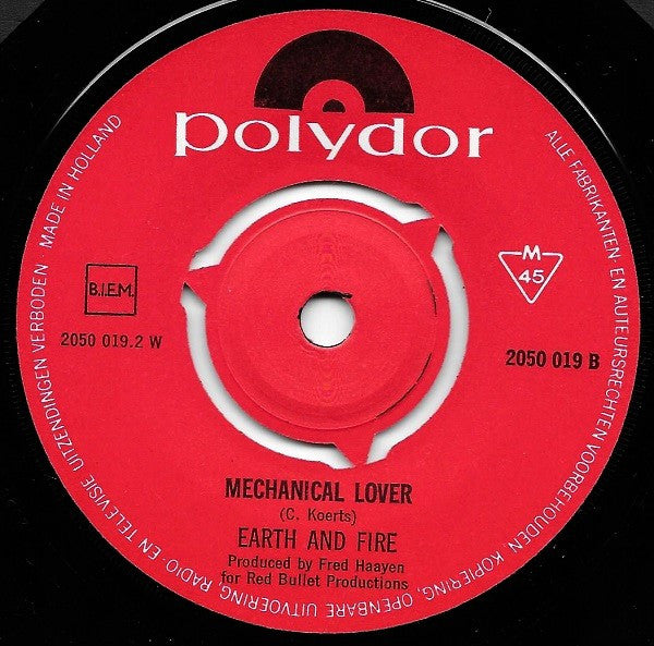 Earth And Fire : Ruby Is The One (7",45 RPM,Single,Stereo)