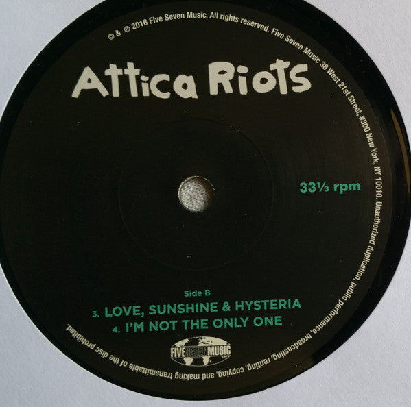 Attica Riots : Attica Riots EP (7",Single)