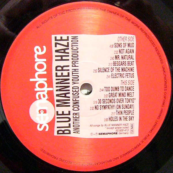 Blue Manner Haze : Another Confused Youth Production (LP,Album)