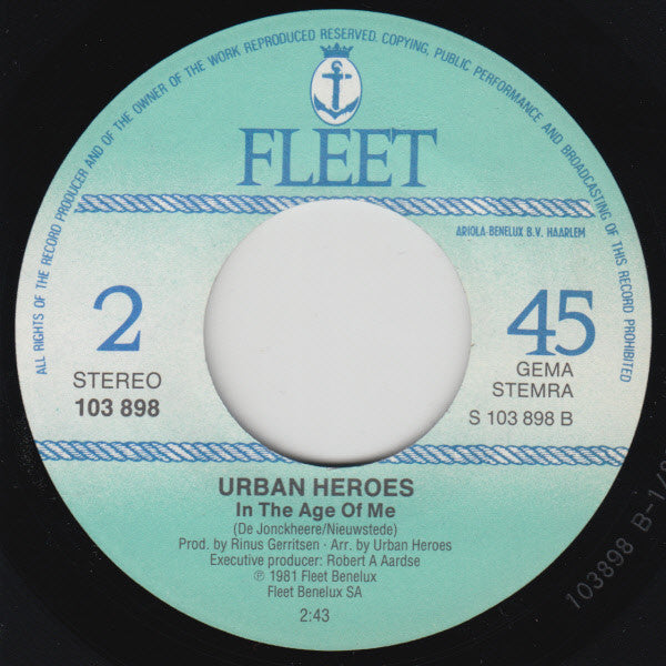 Urban Heroes : Saterdaynights In Peking (7",45 RPM,Single)