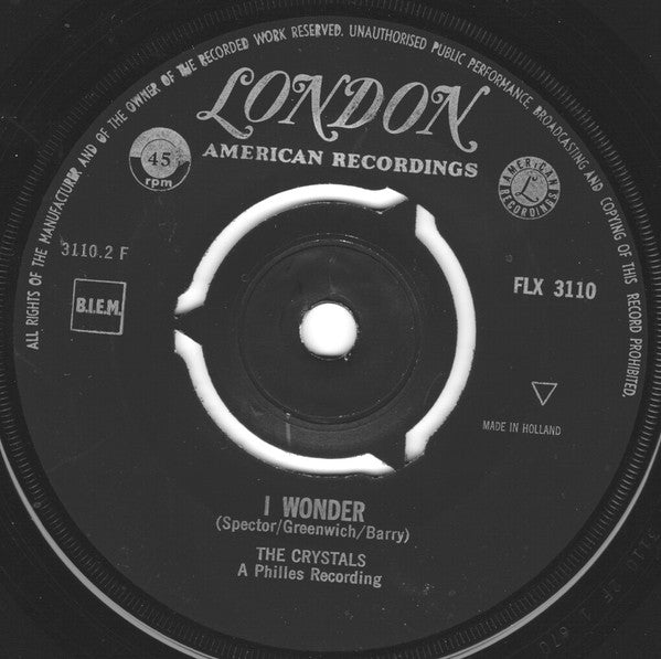 The Crystals : Little Boy - I Wonder (7",45 RPM,Single)