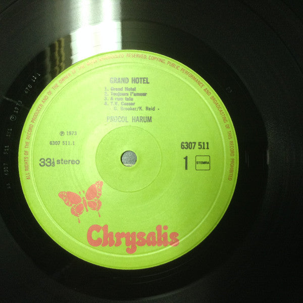 Procol Harum : Grand Hotel (LP,Album)