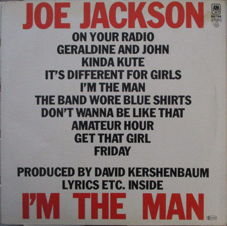 Joe Jackson : I'm The Man (LP,Album)