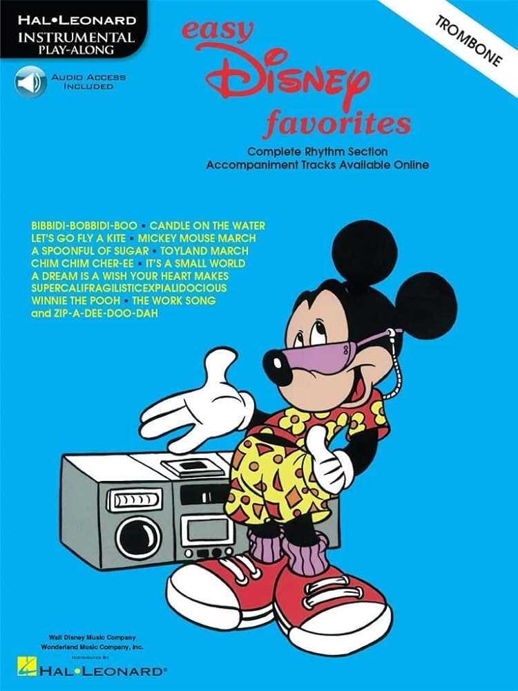 Easy Disney Favorites: Trombone Play-Along Pack cover image