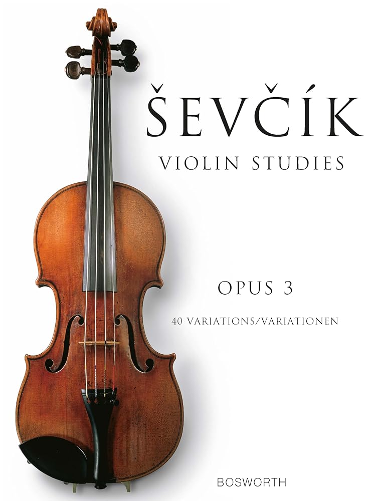 Sevcik Violin Studies - 40 Variations Opus 3 | Right-Hand Violin Technique Studies for String Players | Classical Etudes for Violin Solo Practice | Bowing, Arpeggios, Staccato and Legato Exercises cover image