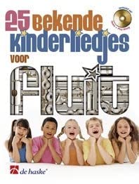 25 bekende kinderliedjes flute traversiere +cd cover image