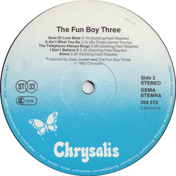 Fun Boy Three : The Fun Boy Three (LP,Album)