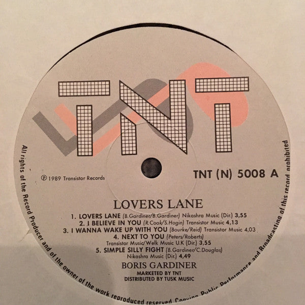 Boris Gardiner : Lover's Lane (LP,Album)