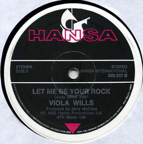 Viola Wills : Up On The Roof (Special U.S. Disco-Mix) (12",45 RPM)