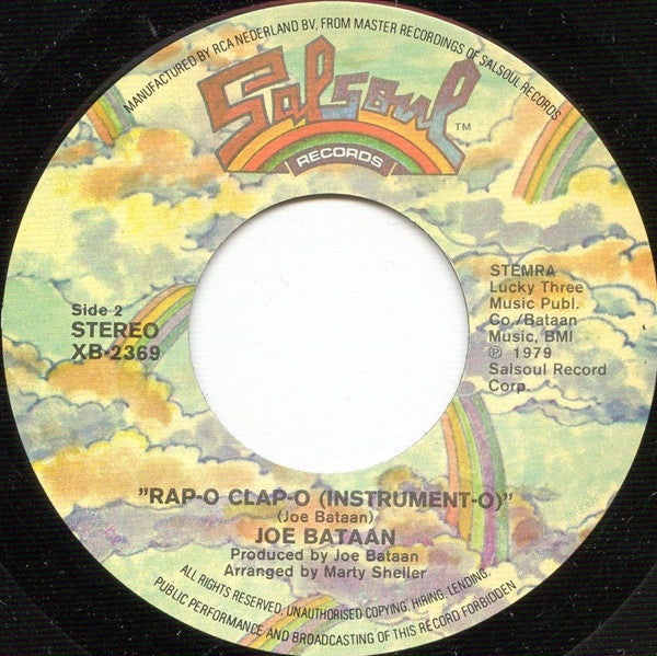 Joe Bataan : Rap-O Clap-O (7",45 RPM,Single)