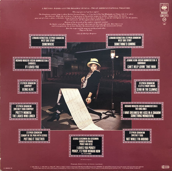 Barbra Streisand : The Broadway Album (LP,Album,Stereo)