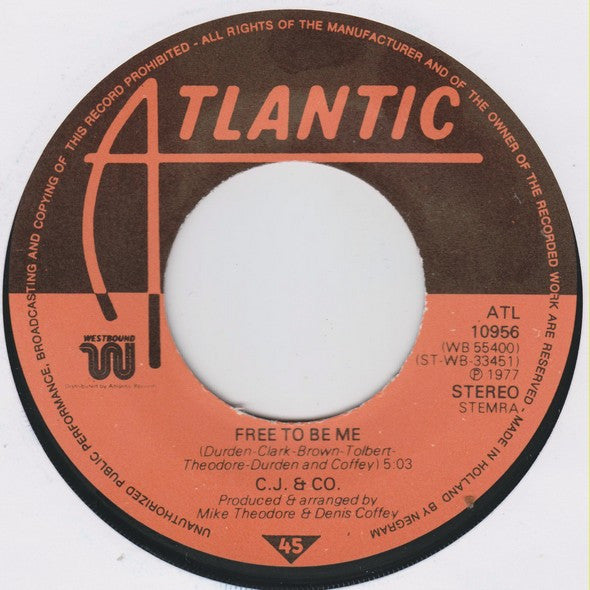 C.J. & Co : Devil's Gun (7",45 RPM,Single,Stereo)