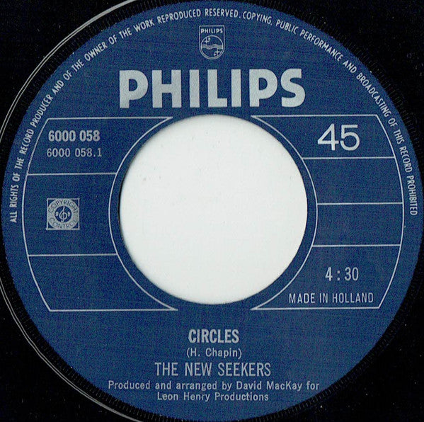 New Seekers, The : Circles / Mystic Queen (7",45 RPM)