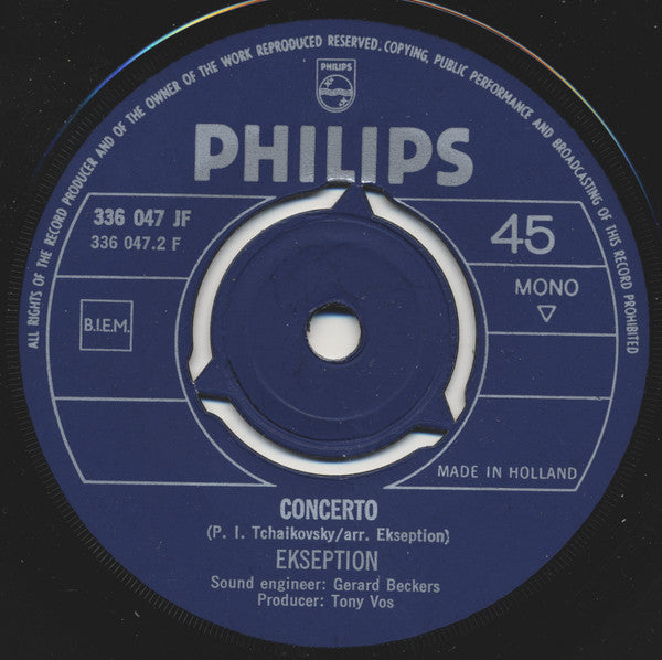 Ekseption : Air / Concerto (7",45 RPM,Single,Mono)