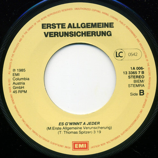 EAV (Erste Allgemeine Verunsicherung) : Ba Ba Banküberfall (7",Single)