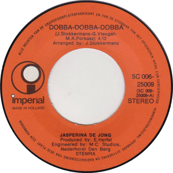 Jasperina De Jong : Dobba-Dobba-Dobba (7",45 RPM)