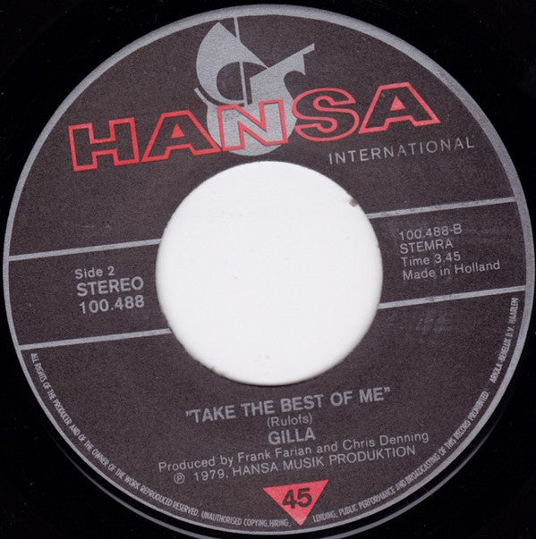 Gilla : We Gotta Get Out Of This Place (7",45 RPM,Single)