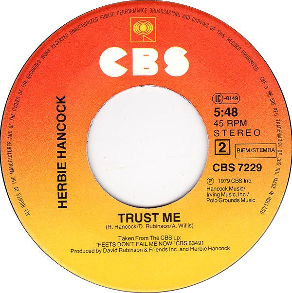 Herbie Hancock : Tell Everybody (7",45 RPM,Single,Stereo)