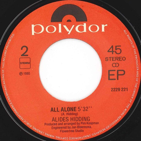 Alides Hidding : Hollywood Seven (7", EP)
