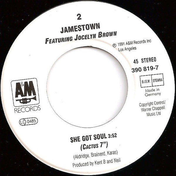 Jamestown Featuring Jocelyn Brown : She Got Soul (7",45 RPM,Single,Stereo)