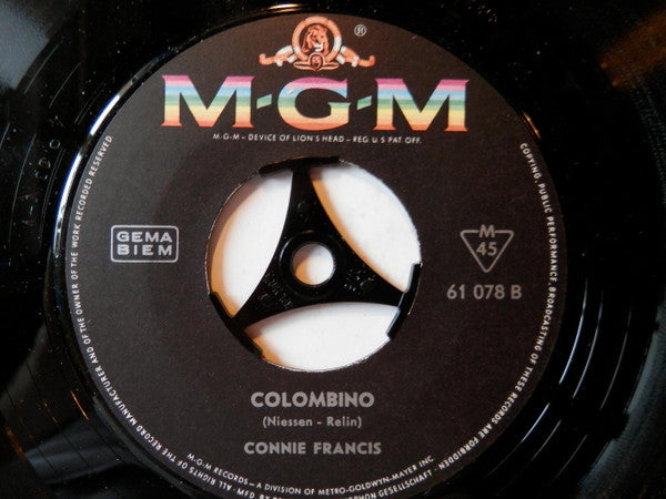Connie Francis : Barcarole In Der Nacht (7",45 RPM,Single,Mono)
