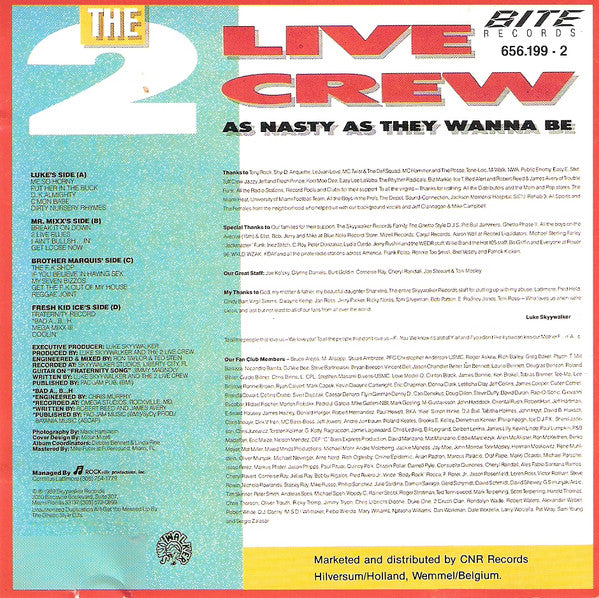 2 Live Crew, The : As Nasty As They Wanna Be (Album)