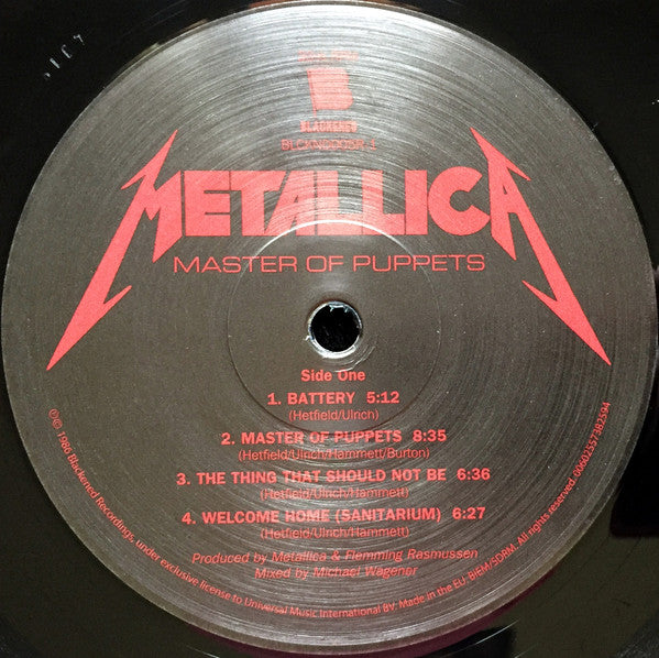 Metallica : Master Of Puppets (LP,Album,Reissue,Remastered)