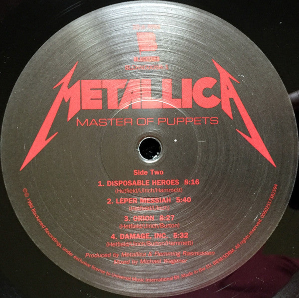 Metallica : Master Of Puppets (LP,Album,Reissue,Remastered)