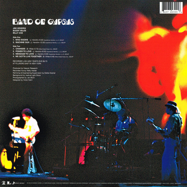 Jimi Hendrix : Band Of Gypsys (LP,Album,Reissue,Remastered,Stereo)