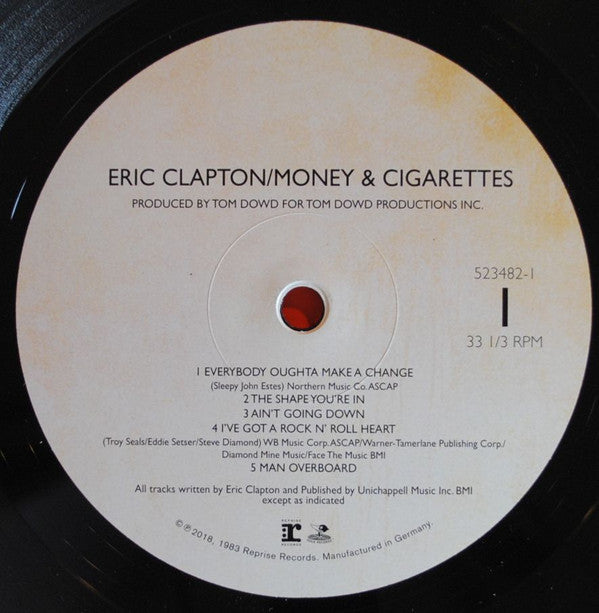 Eric Clapton : Money And Cigarettes (LP,Album,Reissue,Remastered)
