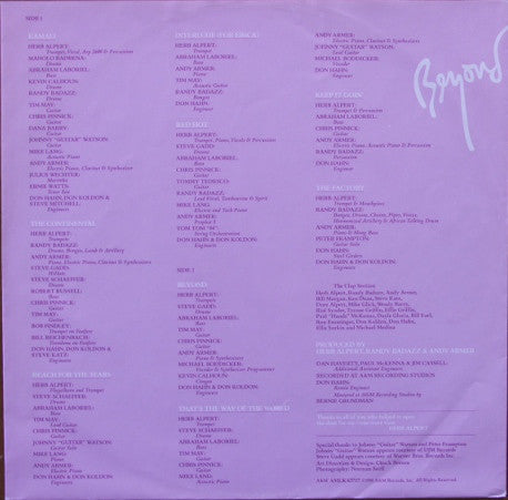 Herb Alpert : Beyond (LP,Album)