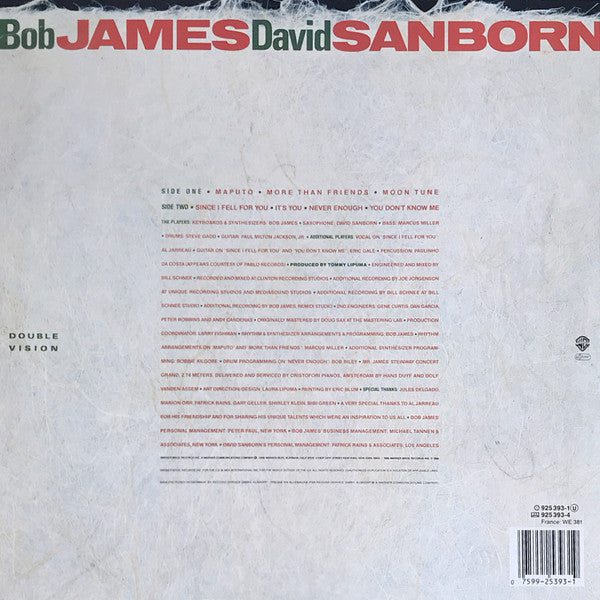 Bob James / David Sanborn : Double Vision (LP,Album)