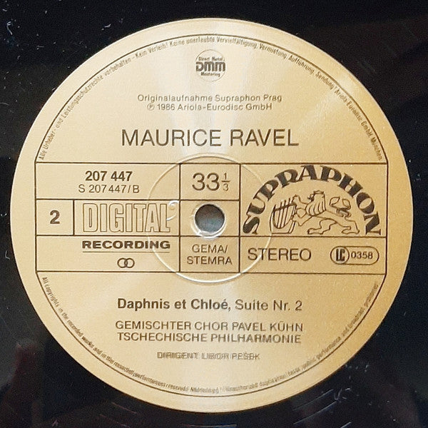 Czech Philharmonic Orchestra, The Tschechische Philharmonie Libor Pešek, Kühn Mixed Choir : Bolero, Daphnis et Chloé (LP,Album)