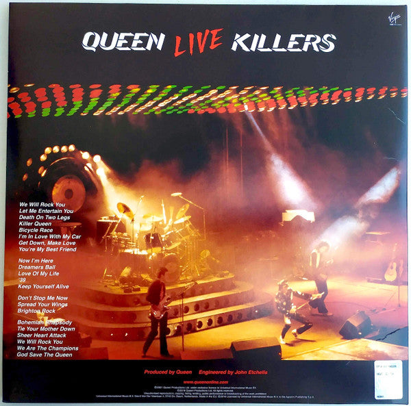 Queen : Live Killers (2xLP, Album, RE, RM, Gat)