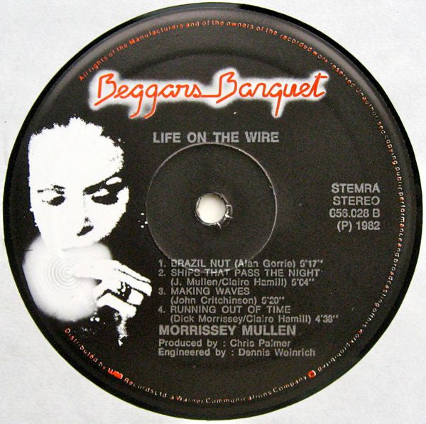 Morrissey Mullen : Life On The Wire (LP,Album)