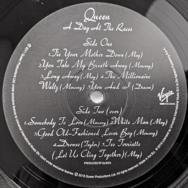 Queen : A Day At The Races (LP, Album, RE, Gat)
