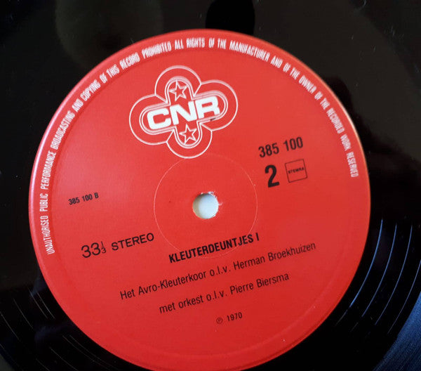 Kinderkoor Jacob Hamel o.l.v. Herman Broekhuizen : Kleuterdeuntjes 1 (LP,Stereo)