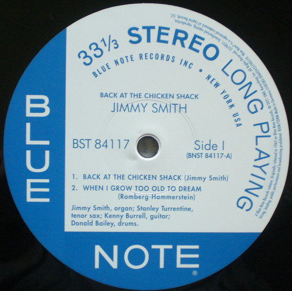 Jimmy Smith : Back At The Chicken Shack (LP,Album,Reissue,Stereo)