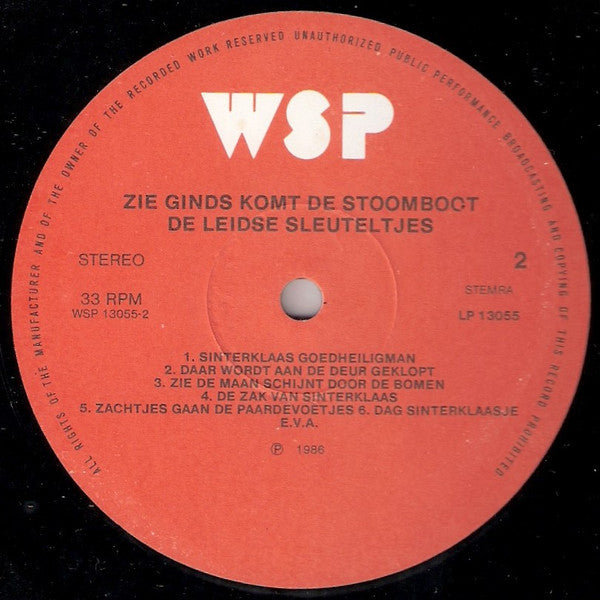 De Leidse Sleuteltjes : Zie Ginds Komt De Stoomboot (LP,Album)