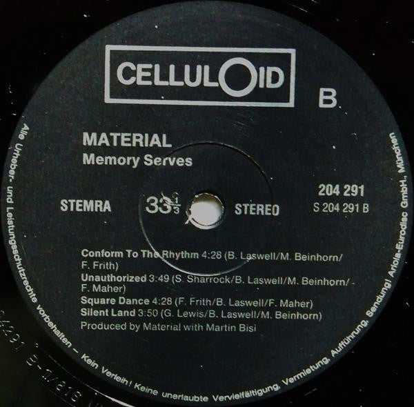 Material : Memory Serves (LP,Album)