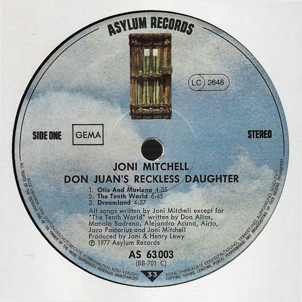 Joni Mitchell : Don Juan's Reckless Daughter (LP,Album)