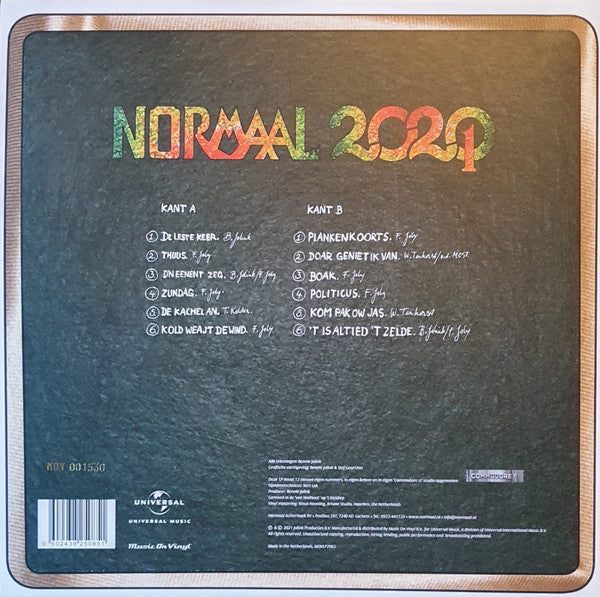 Normaal : 2020/1 (LP,Limited Edition,Numbered,Stereo)