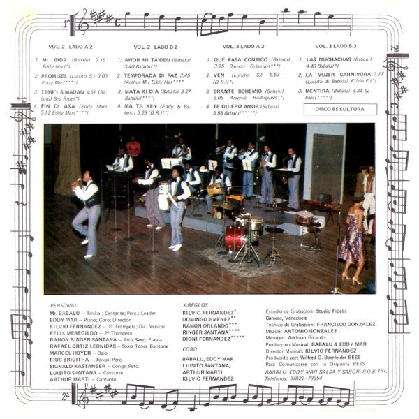 Babalu Eddy Mar Salsa Y Sabor : Bailando La Salsa (LP)
